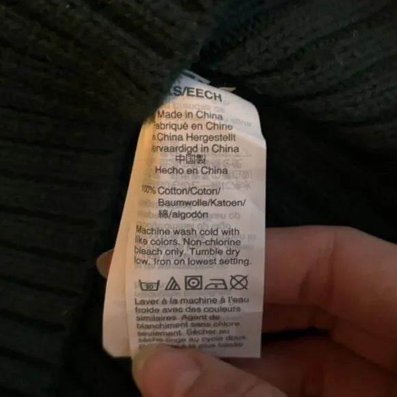 Dark Green Knit Sweater - Picture 4 of 4